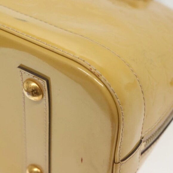 LOUIS VUITTON Monogram Vernis Alma PM Hand Bag Rose Angelique M90062 Auth 14046 - Picture 3 of 16